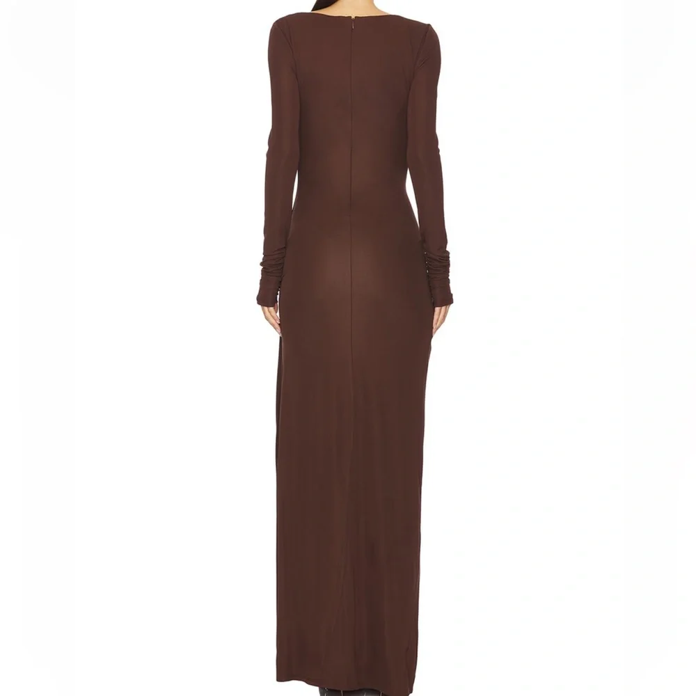 Lovers and Friends-Quinn Gown in chocolate brown - Picture 3 of 4
